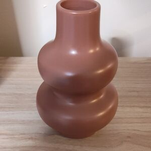 Elegant Brown Ceramic Vase